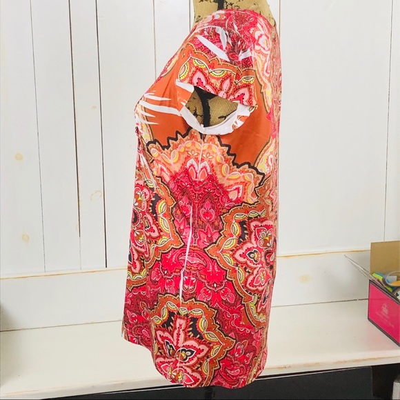 OneWorld women’s BoHo Tunic Top  size medium - Picture 4 of 6